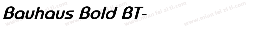 Bauhaus Bold BT字体转换